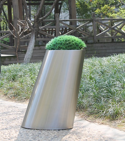 FO-9044 Stainless Steel Modern design planter