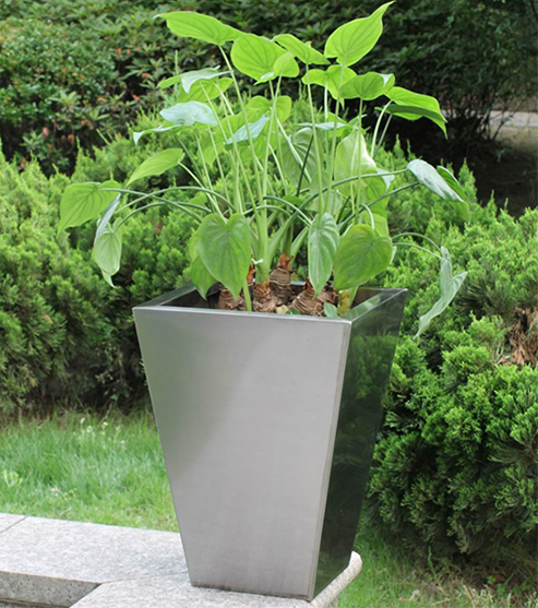 FO-9002 Stainless Steel Tapered Planter