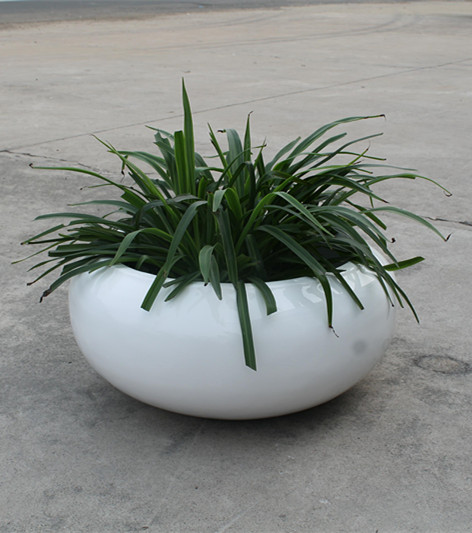 FO-201 Fiberglass Round Planter