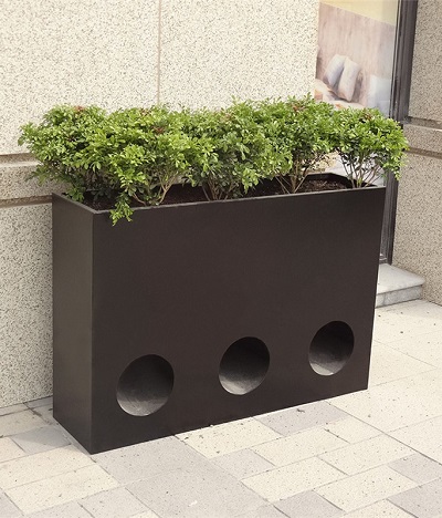 FO-9018 Stainless Steel Squared Planter 