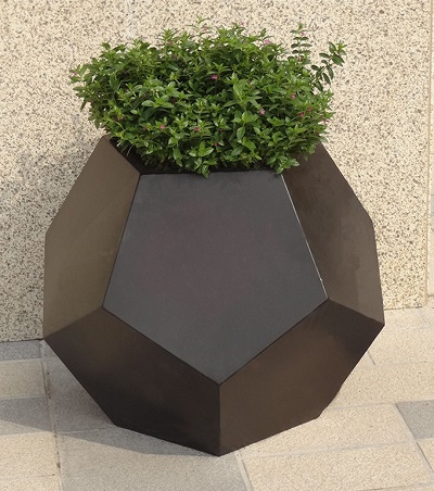 FO-9015 Stainless Steel Footable-shaped Planter 