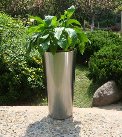 FO-9020 Stainless Steel Tapered Planter