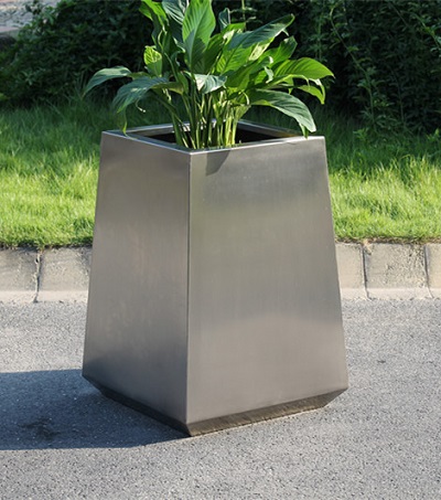 FO-9019 Stainless Steel Tapered Planter